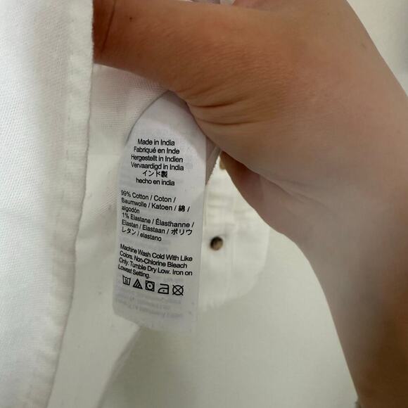 NWT Madewell Oversized Button Up Shirt in Oxford White NS342 Size Small - Picture 6 of 6